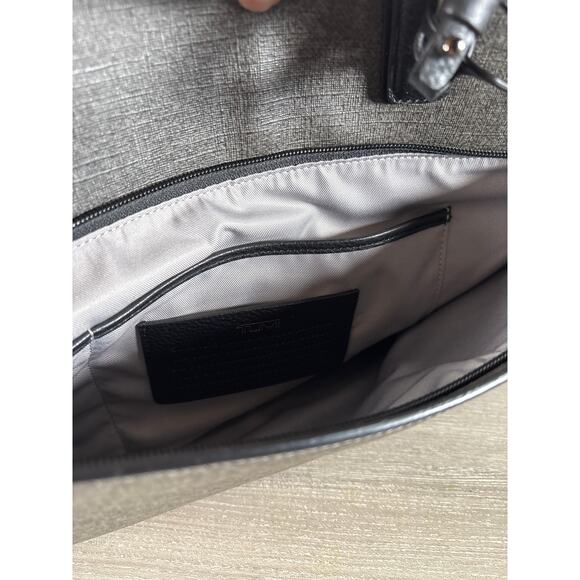 Tumi Stanton Anita Porfolio Briefcase Messenger Bag in Grey Black Shoulder Strap - Picture 7 of 10
